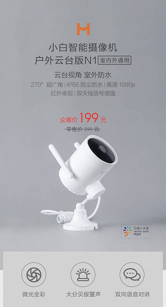Xiaomi Xiaobai N1 Smart Outdoor Camera PTZ Edition