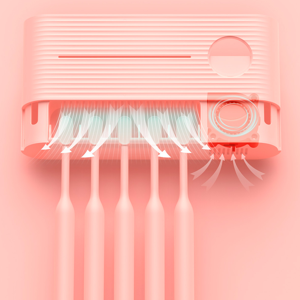 Умный держатель для зубных щеток Xiaomi Sothing UV Light Toothbrush Sterilizer Holder
