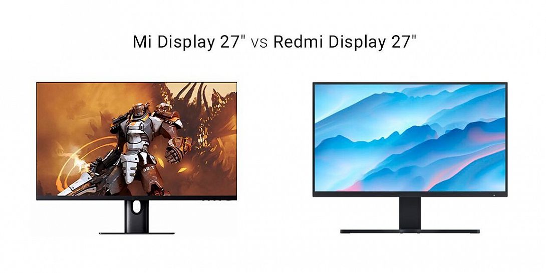 Сравнение мониторов Xiaomi Mi Display 27" и Redmi Display 27": в чем разница?